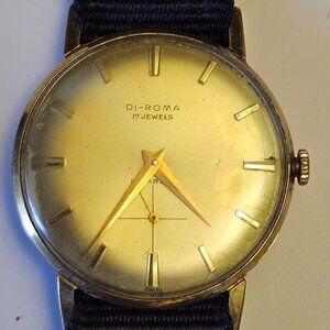 Vintage Di-Roma 17 Jewels Swiss Mechanical Watch